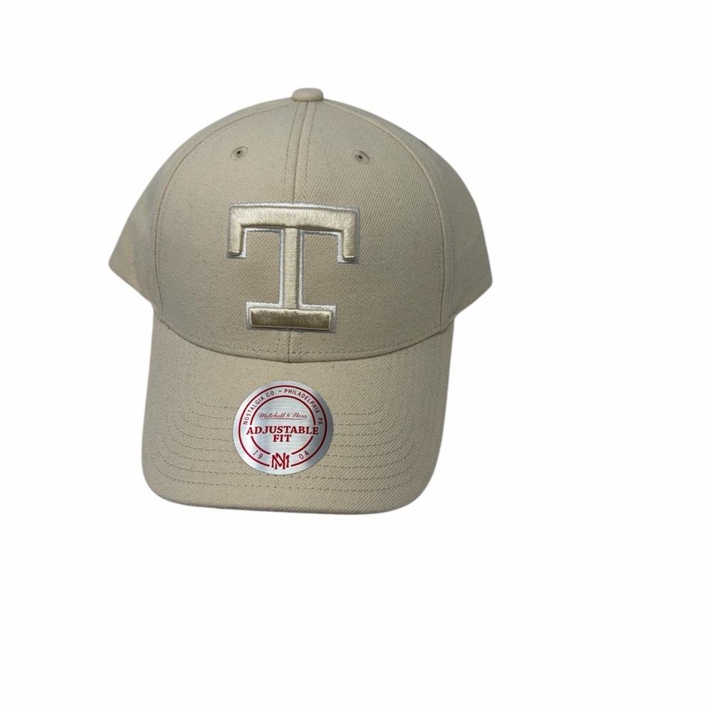 Texas Rangers Mitchell & Ness Logo Adjustable Hat Cap